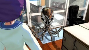 3D Hentai. Girl Meets Metal Octopus in Health Spa. Amusing little Film