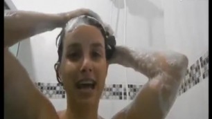 Hair Washing in Shower