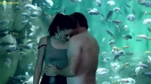 Emmy Rossum Sex against Large Aquarium in Shameless ScandalPlanet.Com