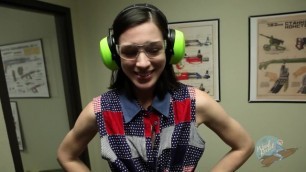 Stoya Plays with Guns