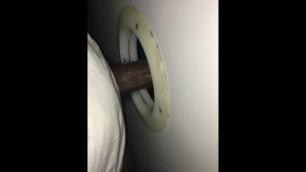 White Wife Sucking BBC at Gloryhole