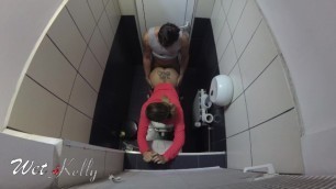 Fucking my Coworker in Toilet. 4K WetKelly