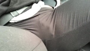 Daddy Plays with my Pussy while he Drives