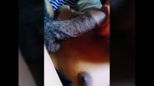 Cumming on my Bestfriend's Wife back B4 he get Home from Wrk