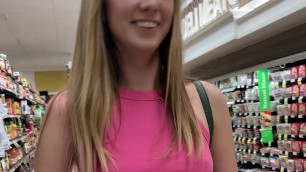 Haley Reed Flashes Tits in Grocery Store then Fucks You