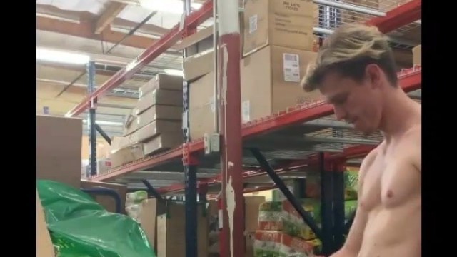 Fucking in warehouse