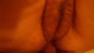 fucking wife's hairy pussy and asshole