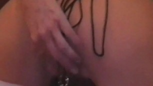 My Sexy Piercings wife with pierced pussy stretching