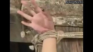WTied indonesian slave used and a&period; in bdsm fetish dream extrem