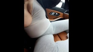 Virgin Muslim with Big Tits get Fucked in the Car by Step Brother
