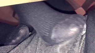 GF gives sockjob in smelly socks&excl;